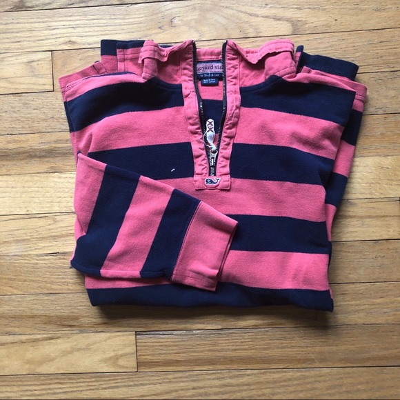 Vineyard Vines Other - ⬇️85 Vineyard Vines Pink/Blue Stripped Polo L
